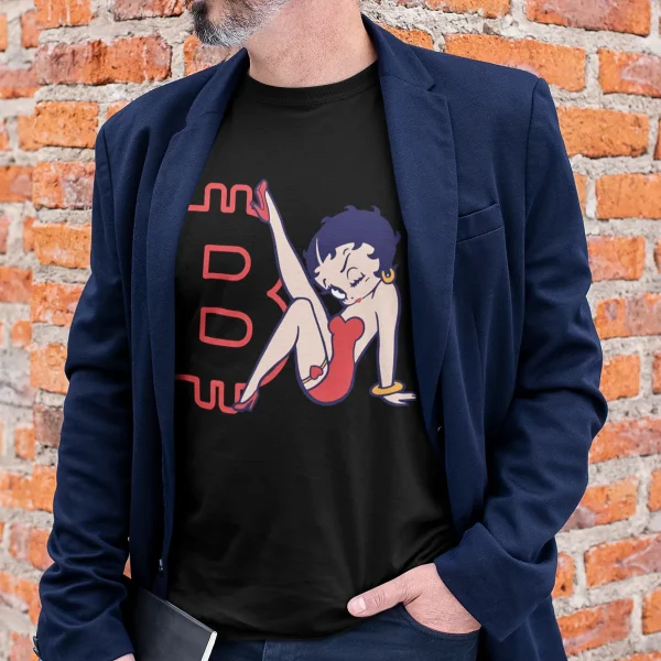 Crypto t-shirts for men and women - BTC Betty B