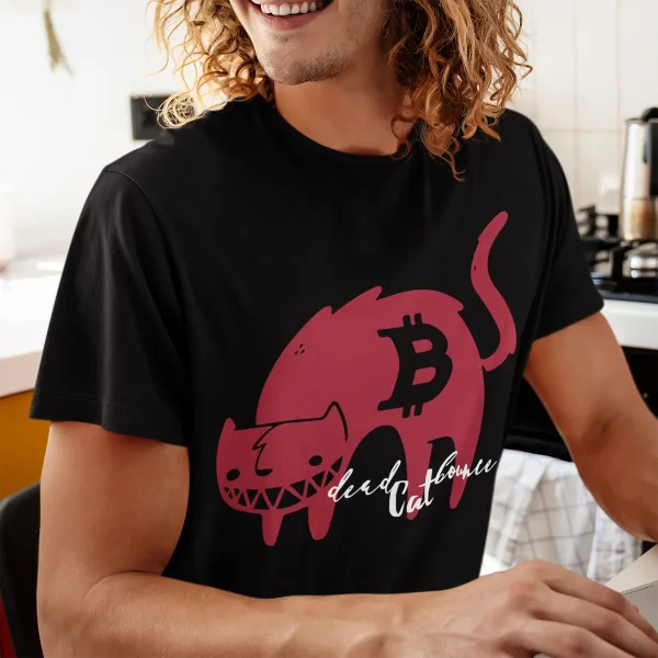 Crypto t-shirts for men and women - Cat Bounce