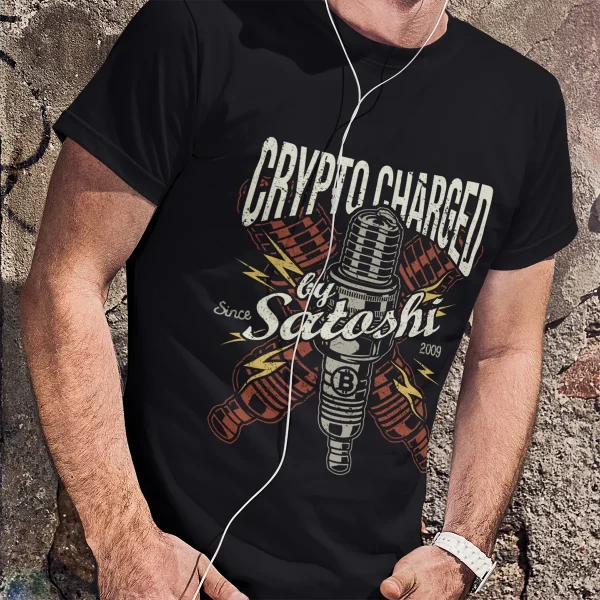 Crypto t-shirts for men and women - Charged