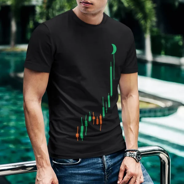 Crypto t-shirts for men and women - Moon Candles