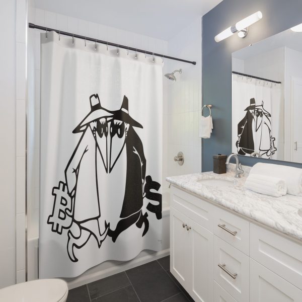 BTC vs Cash <br> Shower Curtain - Image 2
