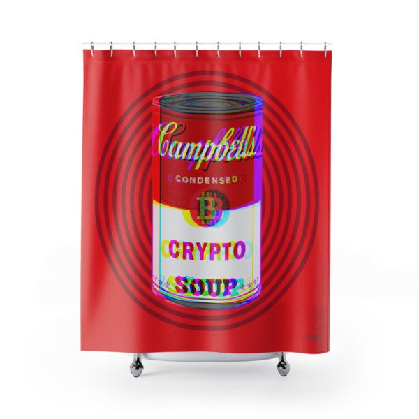 Warhol Soup Red <br> Shower Curtain