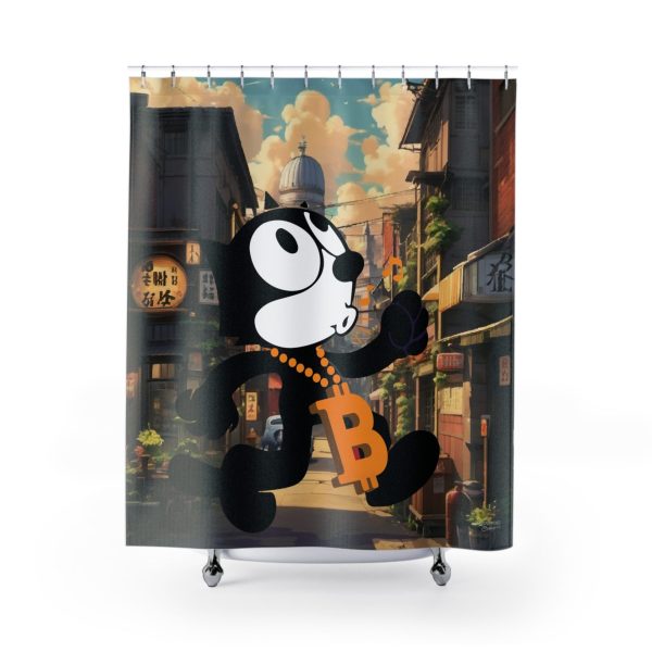 Cat Bling City <br> Shower Curtain