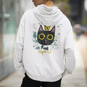 Feed Crypto Cat <br> Med Weight Hoodie JH001 M